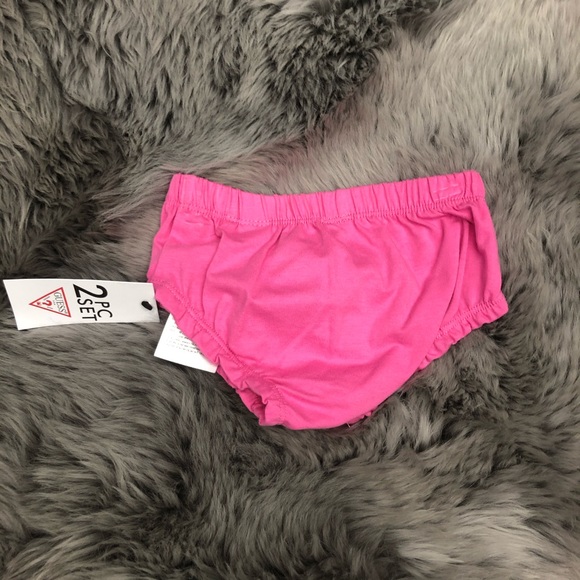 Guess | Girls Denim & Hearts Dress | Blue & Pink | Various Sizes - Picture 5 of 5